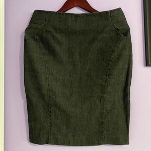 Le Chateau Denim Skirt with Pockets 5/6